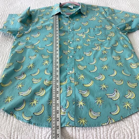 Quite Storm Surf Shop Banana Split Button Down Mens shirt size XL - Picture 11 of 14